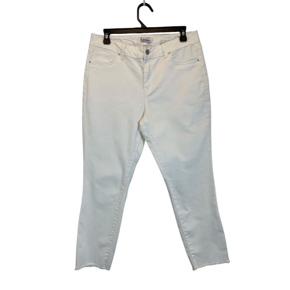 d. jeans Off-White High-Rise Cropped Slim Jeans size 10